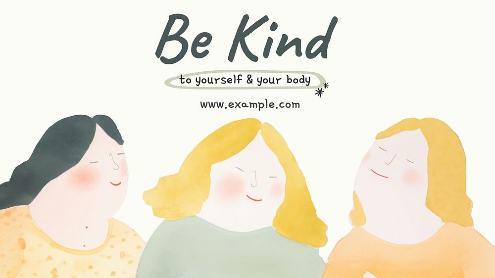 Be kind blog banner template