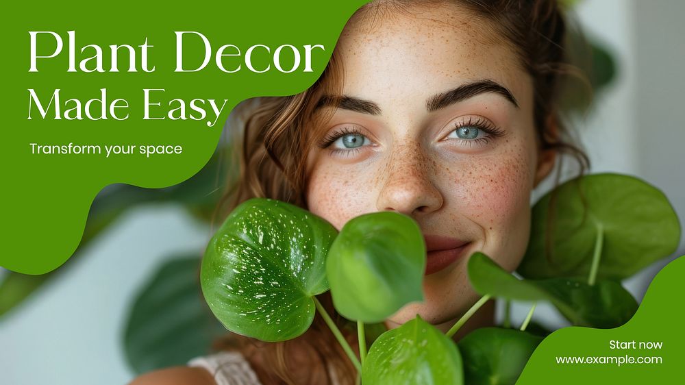 Plant decor made easy blog banner template