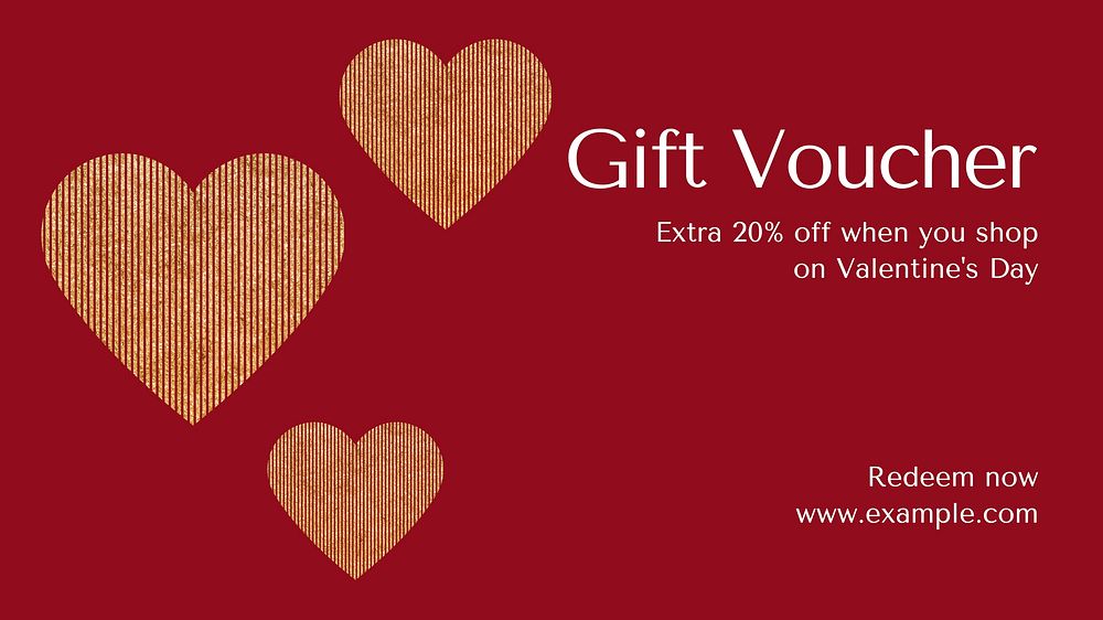 Gift voucher blog banner template