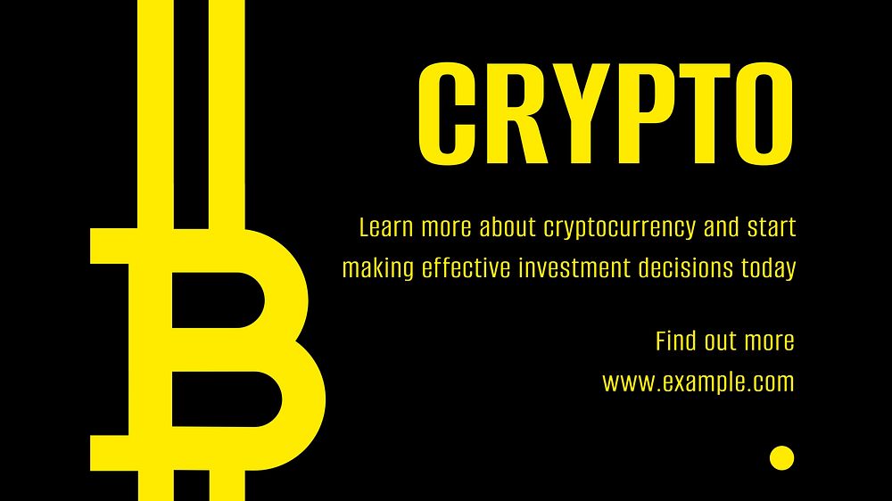 Crypto blog banner template