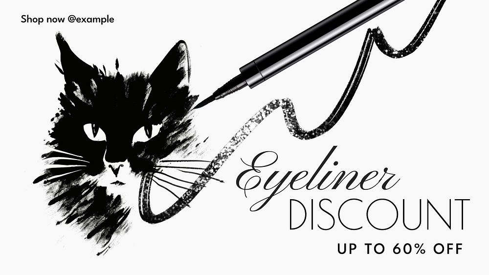 Eyeliner discount blog banner template
