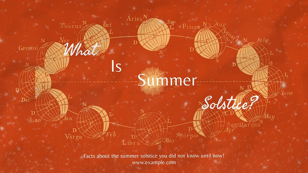 Summer solstice blog banner template
