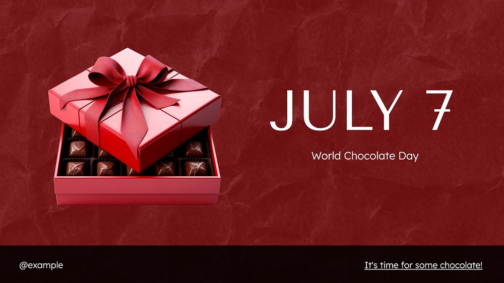 World chocolate day blog banner template