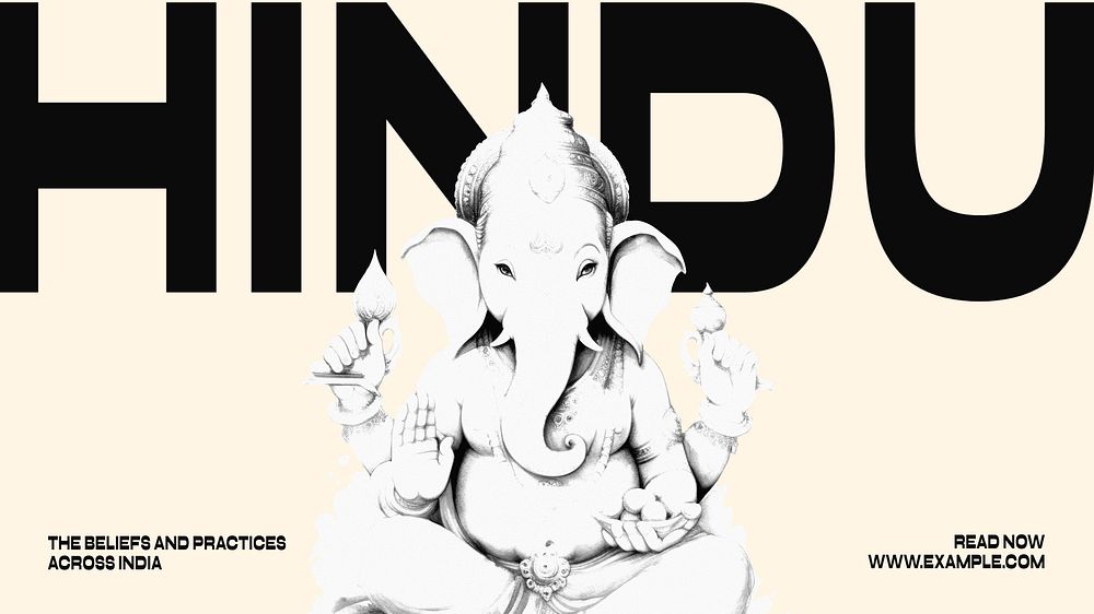 Hinduism Facebook cover template