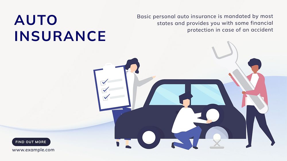 Auto insurance blog banner template