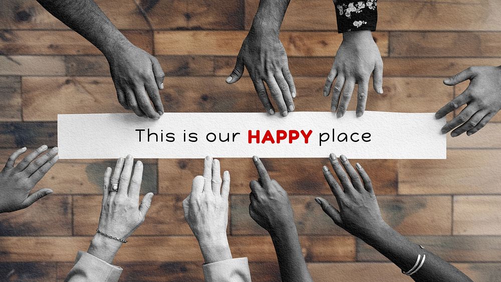Happy place blog banner template