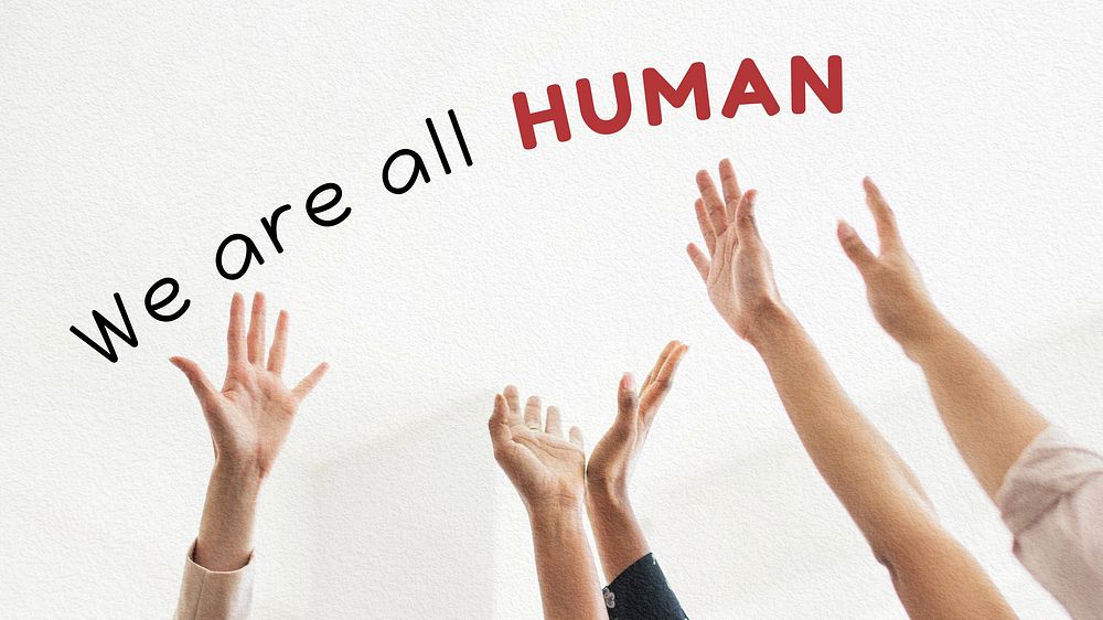 We are human blog banner template