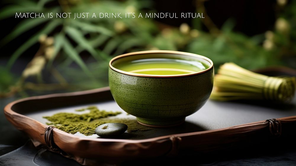Matcha  quote blog banner template