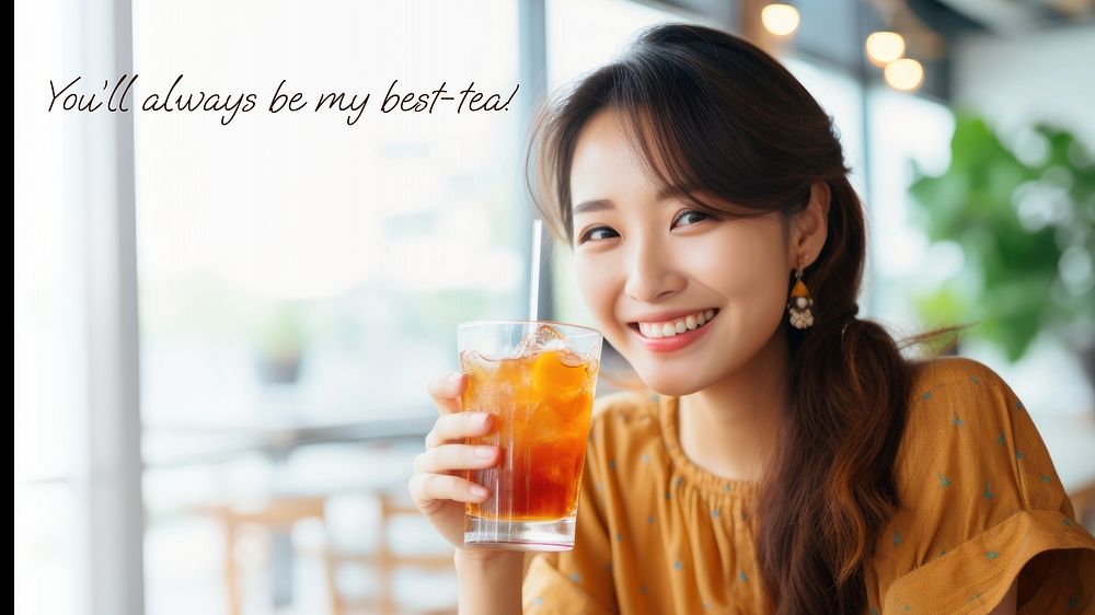 Tea puns quote blog banner template