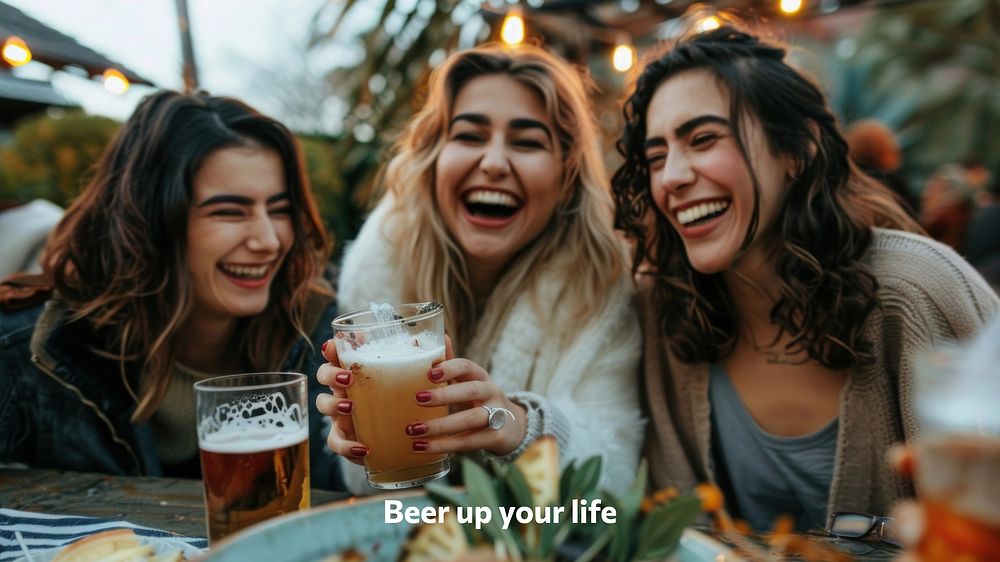 Beer quote blog banner template