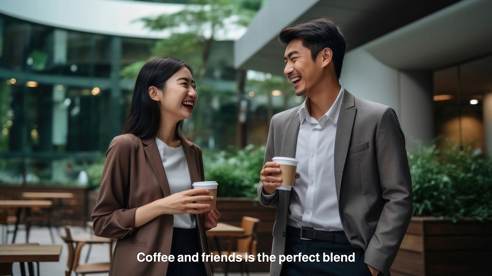 Quote about coffee quote blog banner template