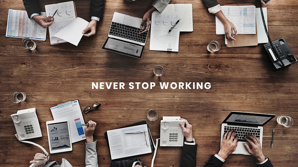 Work  quote blog banner template