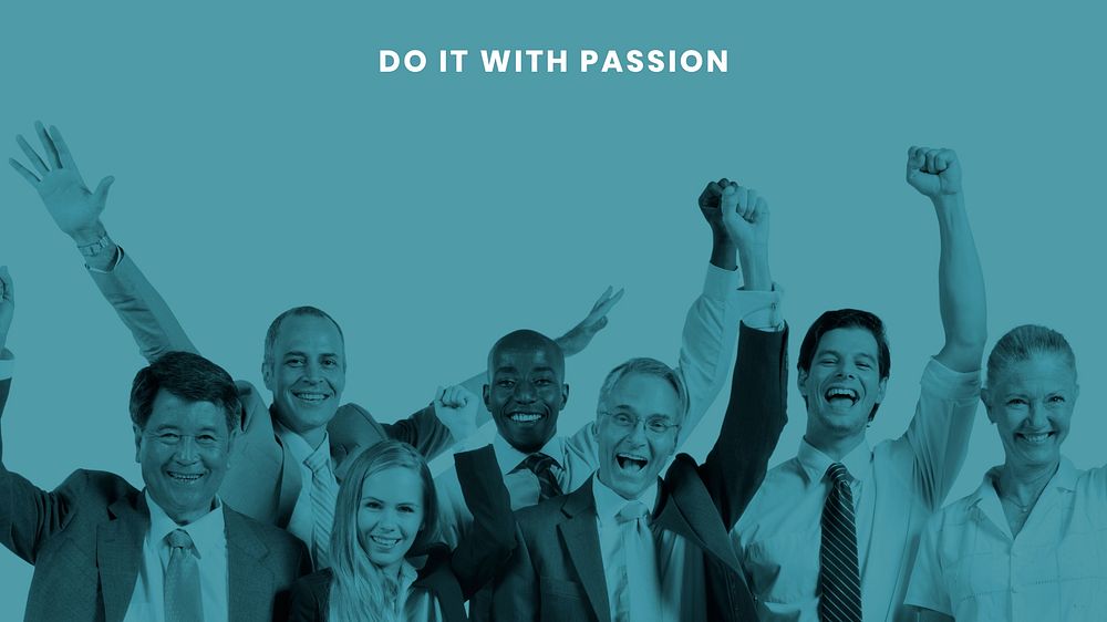 Do it with passion quote blog banner template