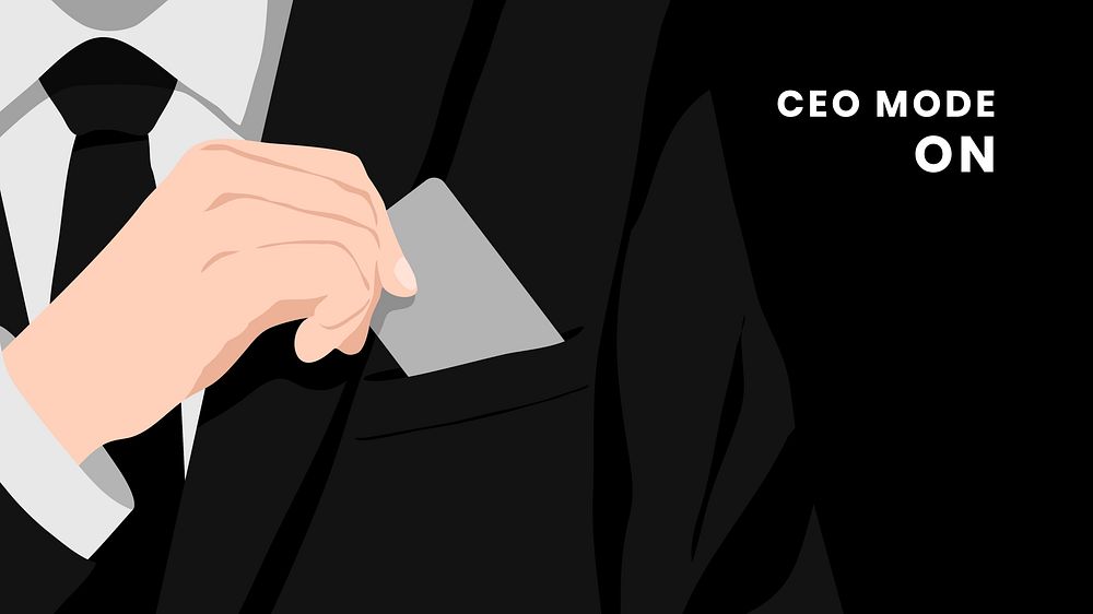 CEO mode on quote blog banner template