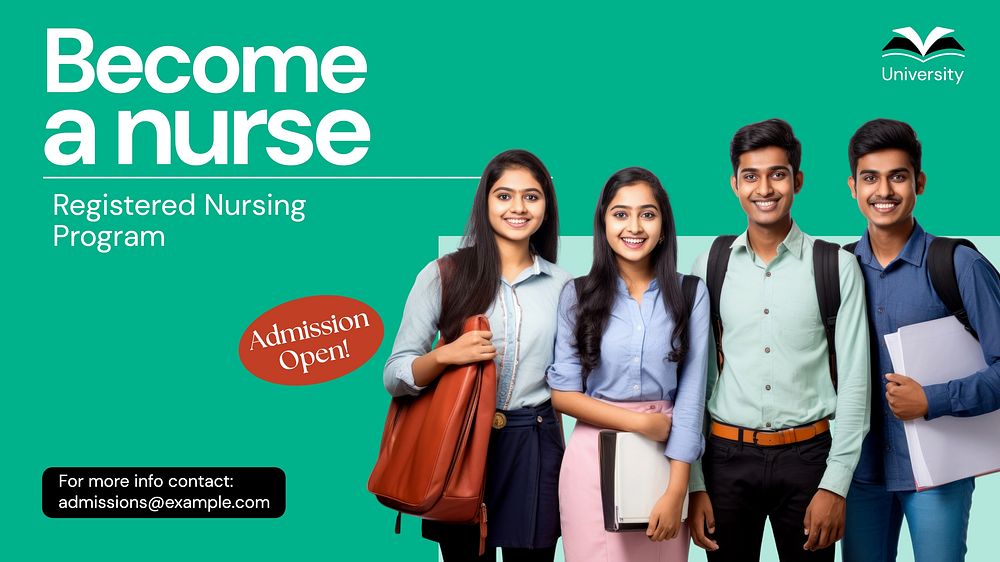 Nursing program blog banner template