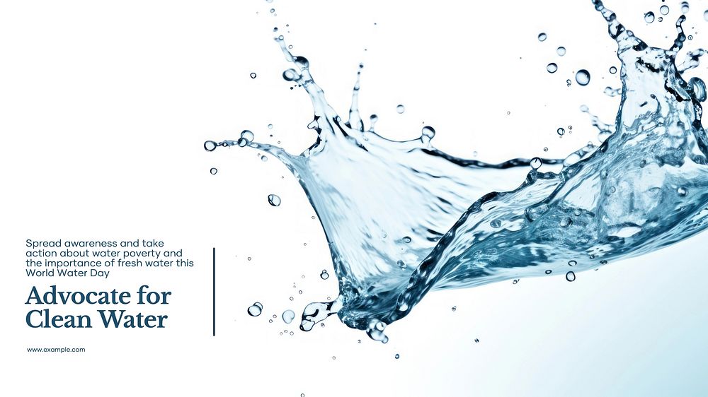 World water day  blog banner template