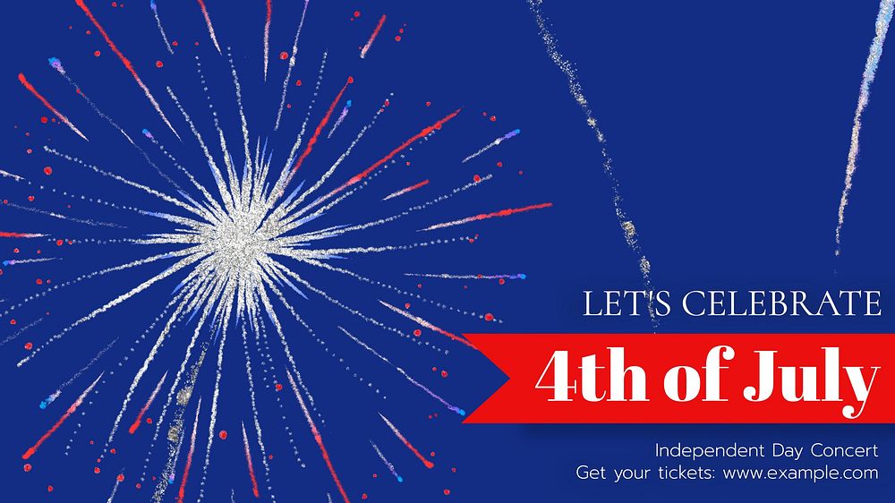 4th of July blog banner template