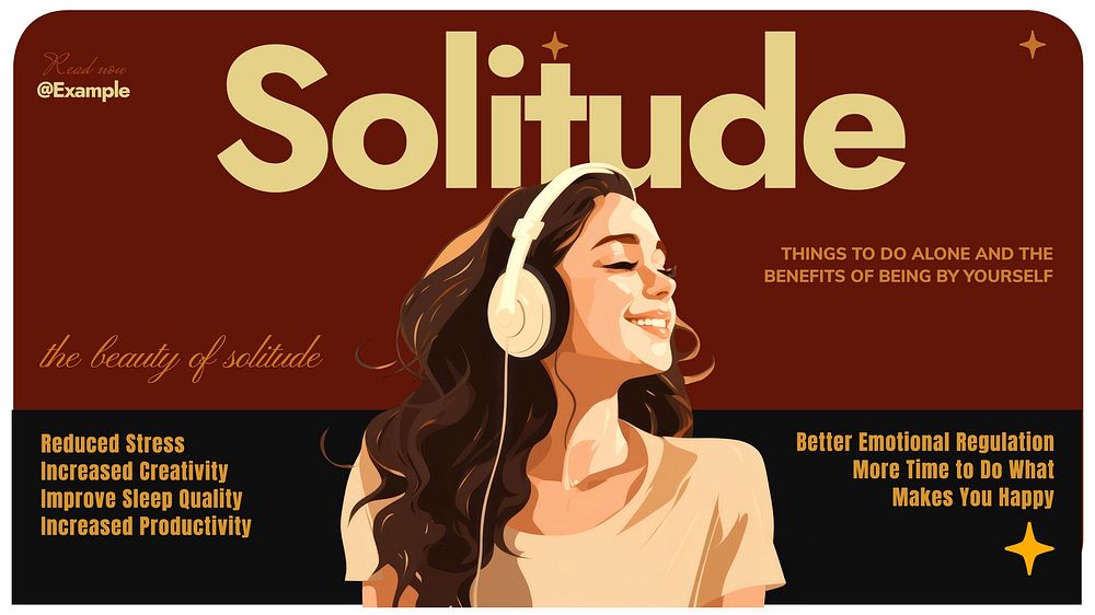 Solitude  blog banner template