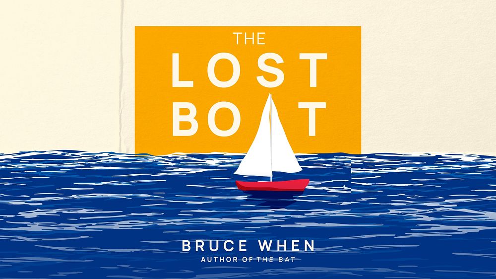 Lost boat book blog banner template