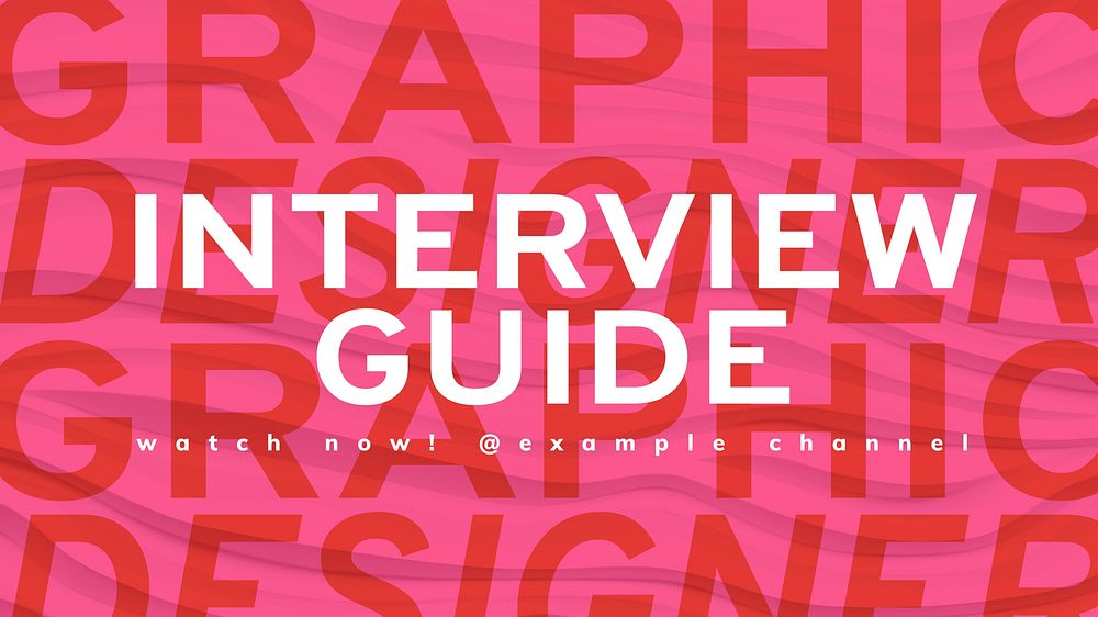 Interview guide blog banner template