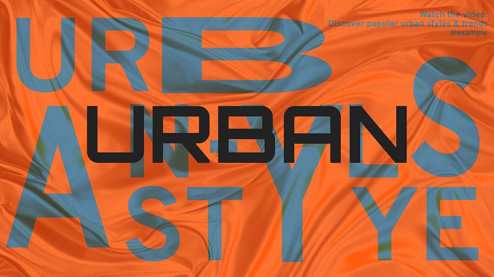 Urban fashion & styles blog banner template