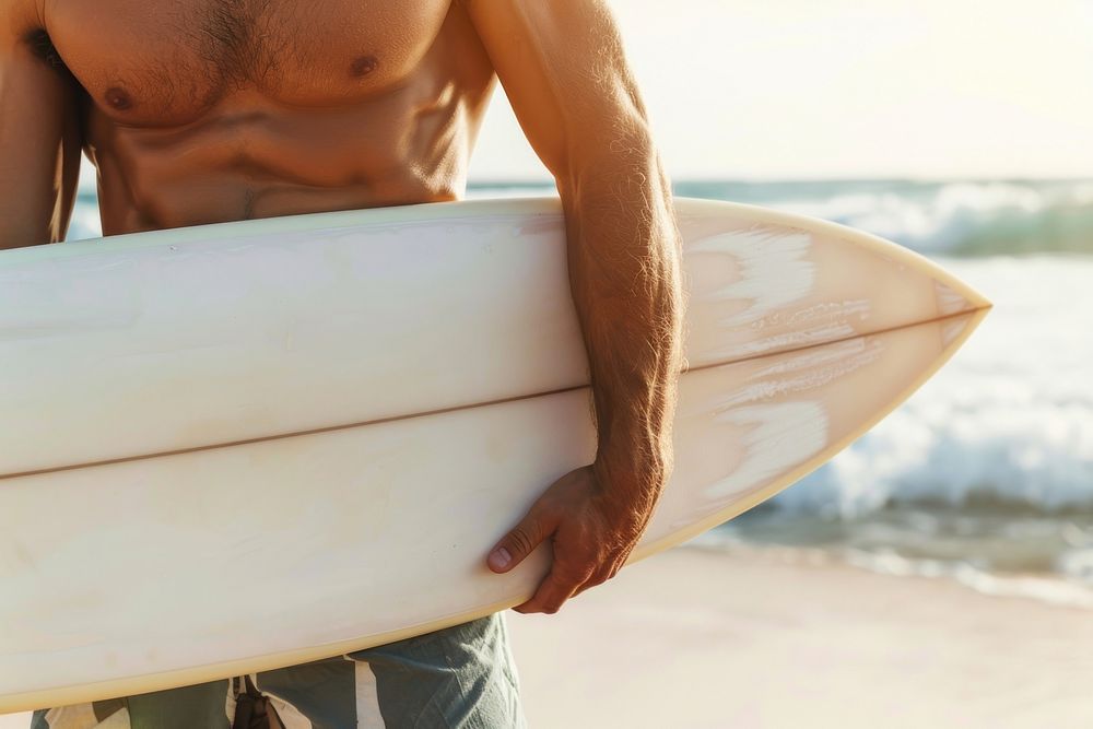 Surfboards mockup ocean sea accessories.