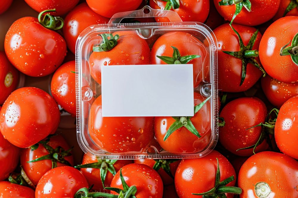 Lunchbox packaging vegetable tomato food.