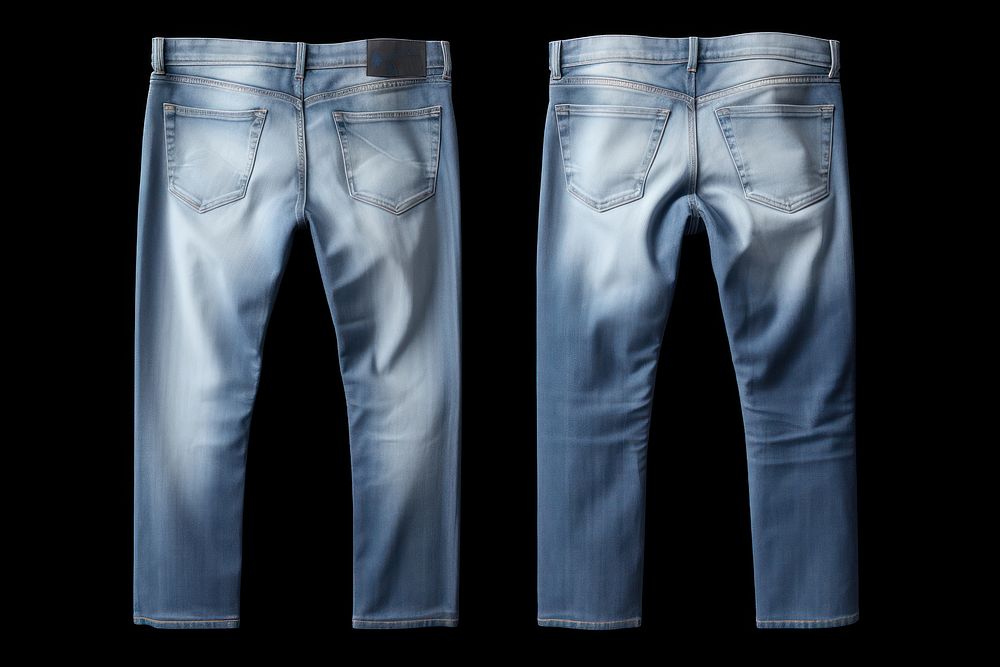 Blank jeans pant mockup clothing apparel pants.