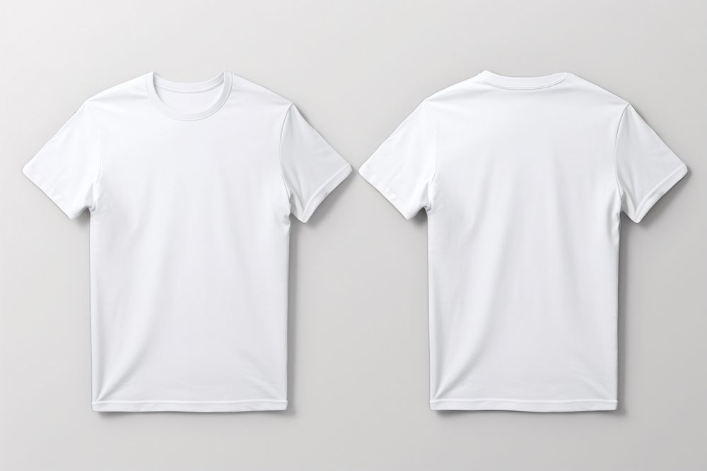 Blank white tshirt mockup clothing apparel undershirt.