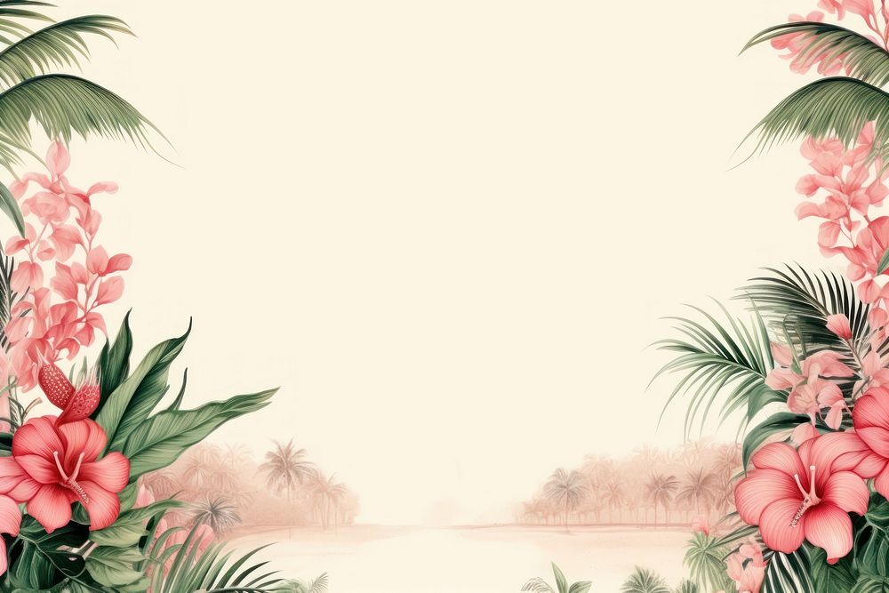 Tropical island graphics painting outdoors.