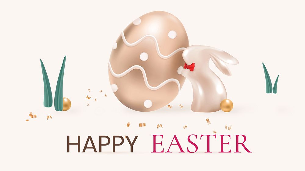 Happy Easter blog banner template   & design