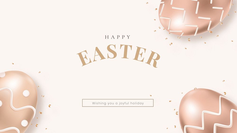 Easter greeting blog banner template   & design