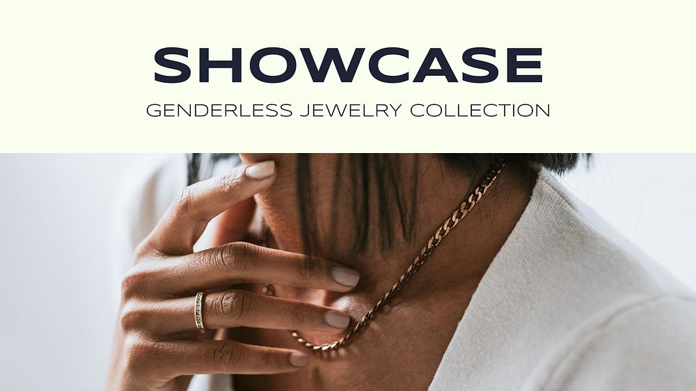 Jewelry shop  presentation template design