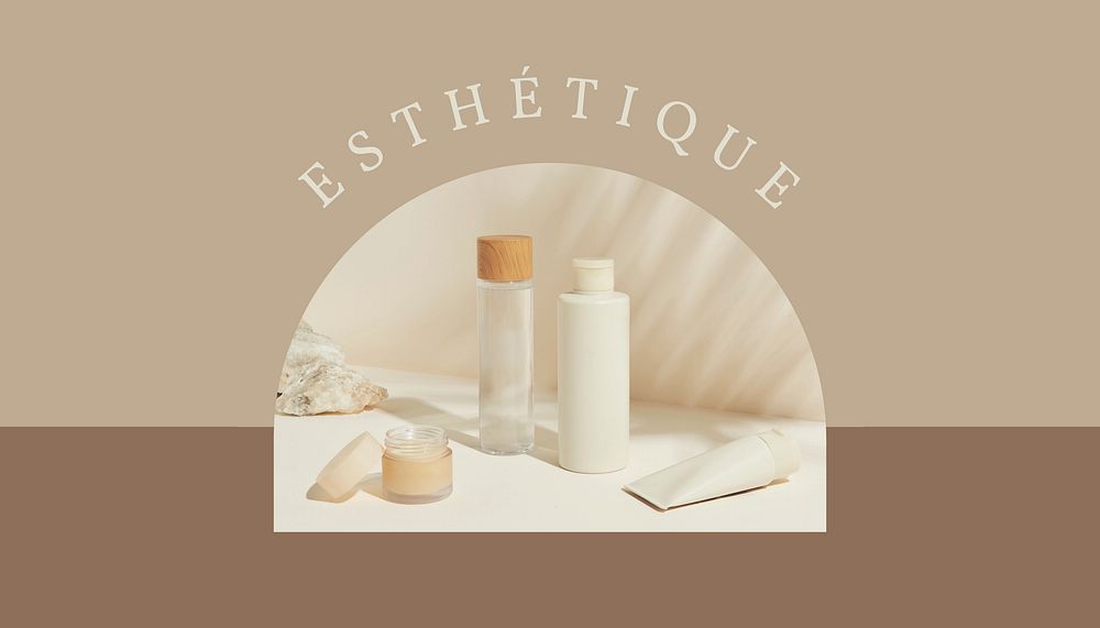 Beauty business card template, editable design