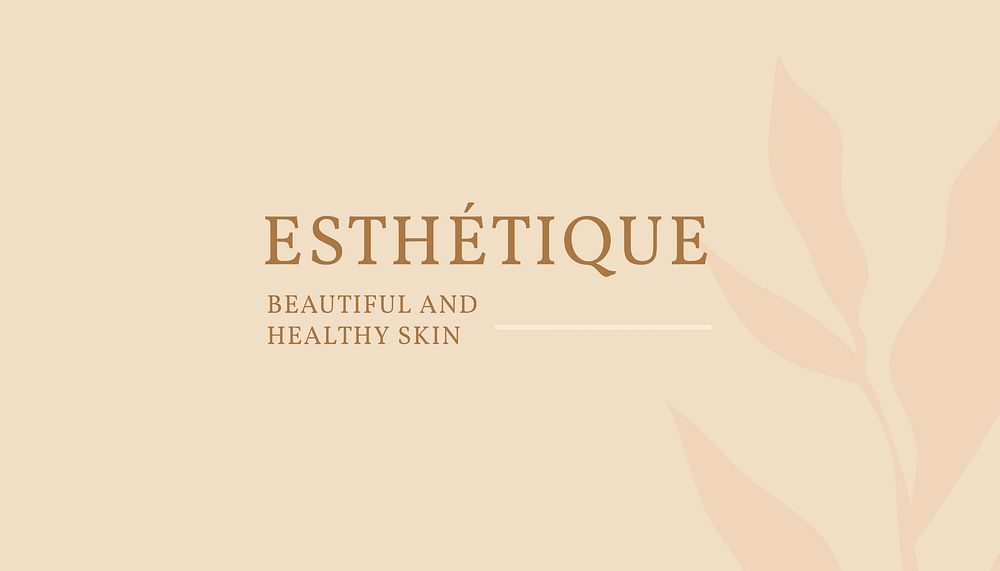 Skincare business  card template, editable design