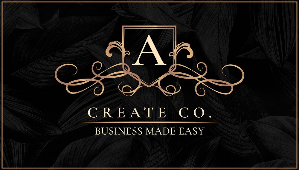 Elegant company business card template