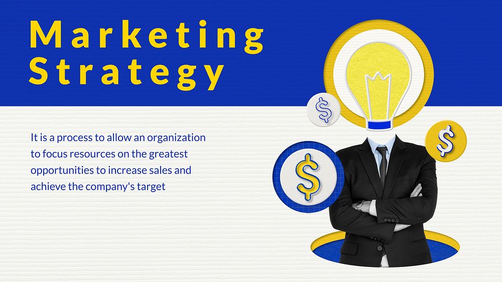 Marketing strategy presentation template
