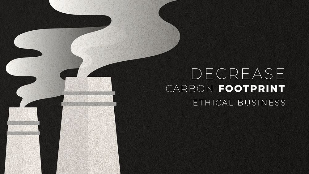 Decrease pollution blog banner template  design