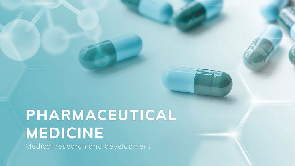 Pharmaceutical medicine blog banner template