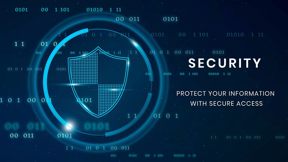 Cyber security blog banner template