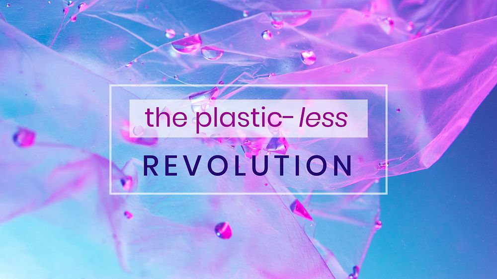 Plastic-less revolution Facebook cover template