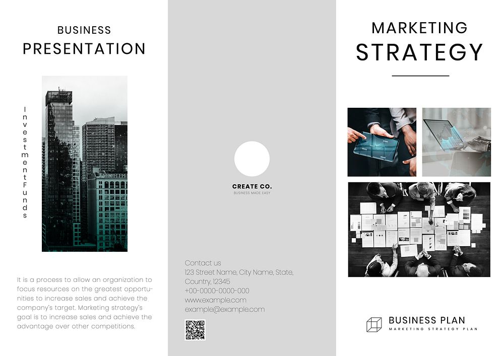 Business brochure template  corporate design
