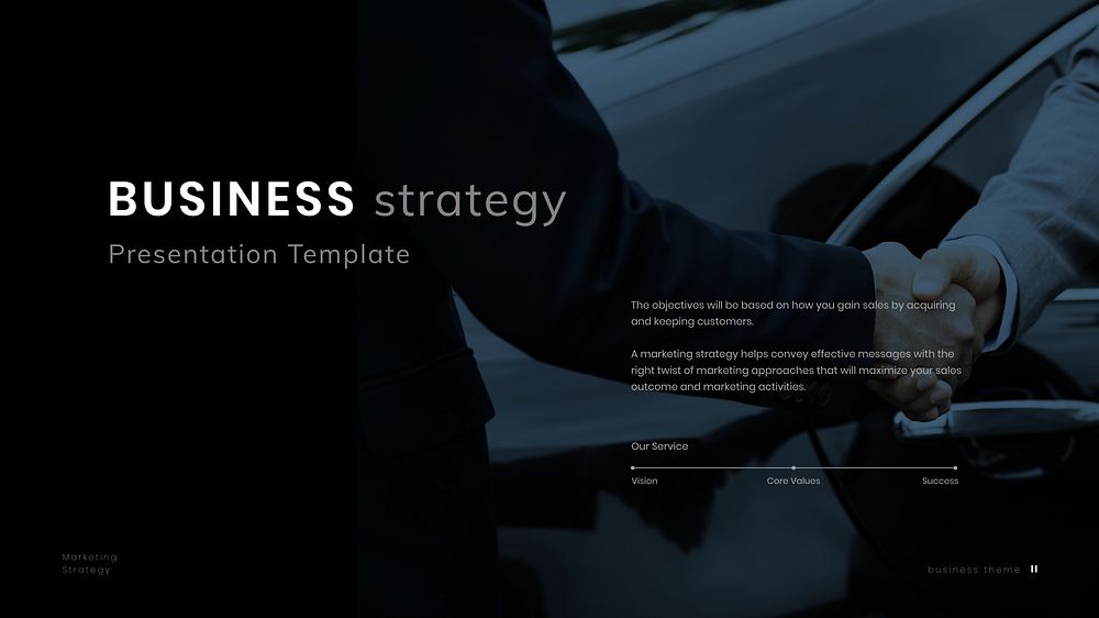 Blue business ppt presentation template