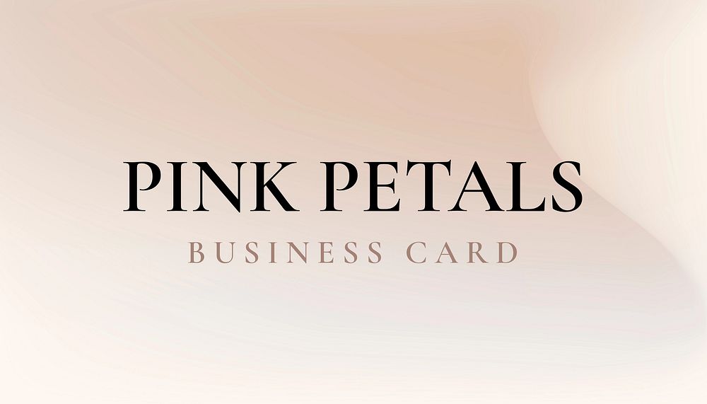 Gradient aesthetic business card template, editable design