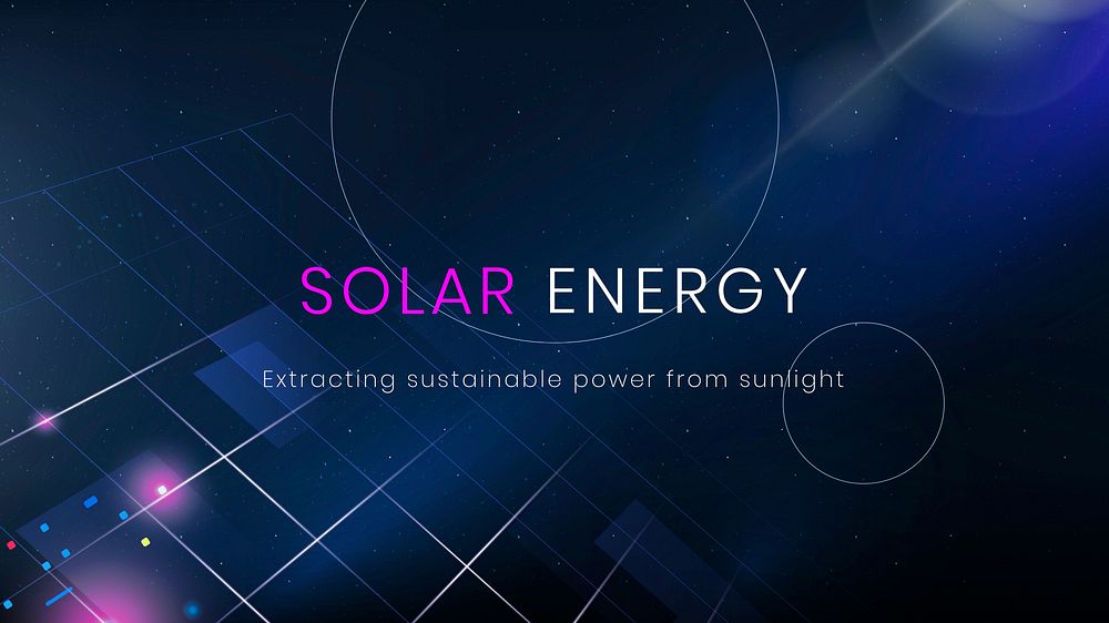 Solar energy technology presentation template