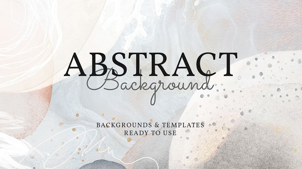 Aesthetic abstract Facebook cover template design