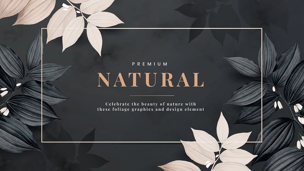 Aesthetic botanical Facebook cover template