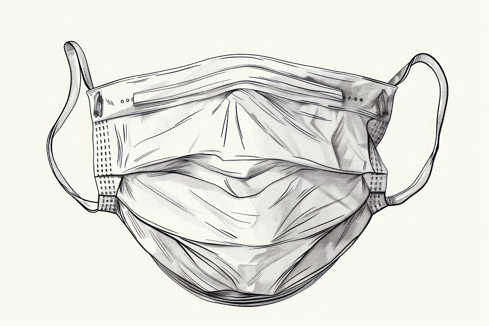 Hygienic mask drawing accessories illustrated.