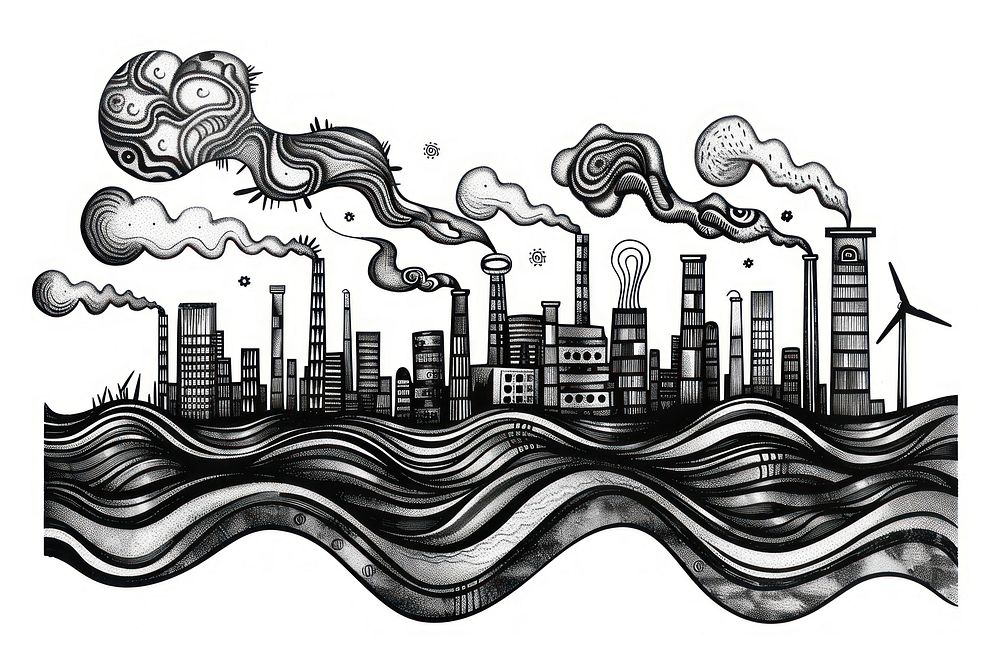 No pollution drawing architecture illustrated.