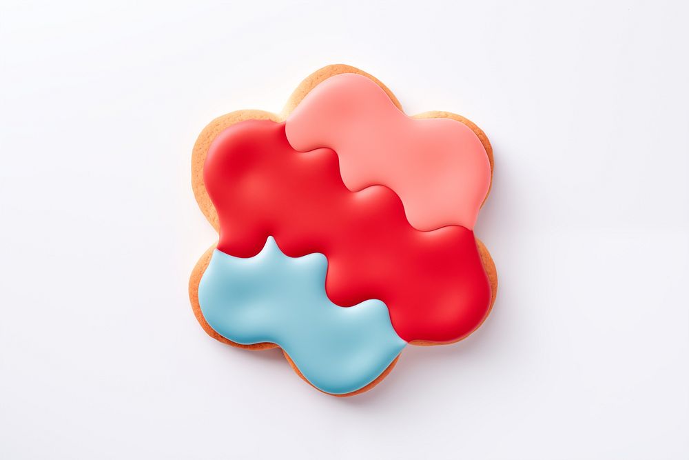 Blob shape icon, cookie art illustration